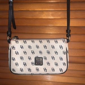Dooney & Bourke Saffiano Leather Sawyer Crossbody Bag - Black & White